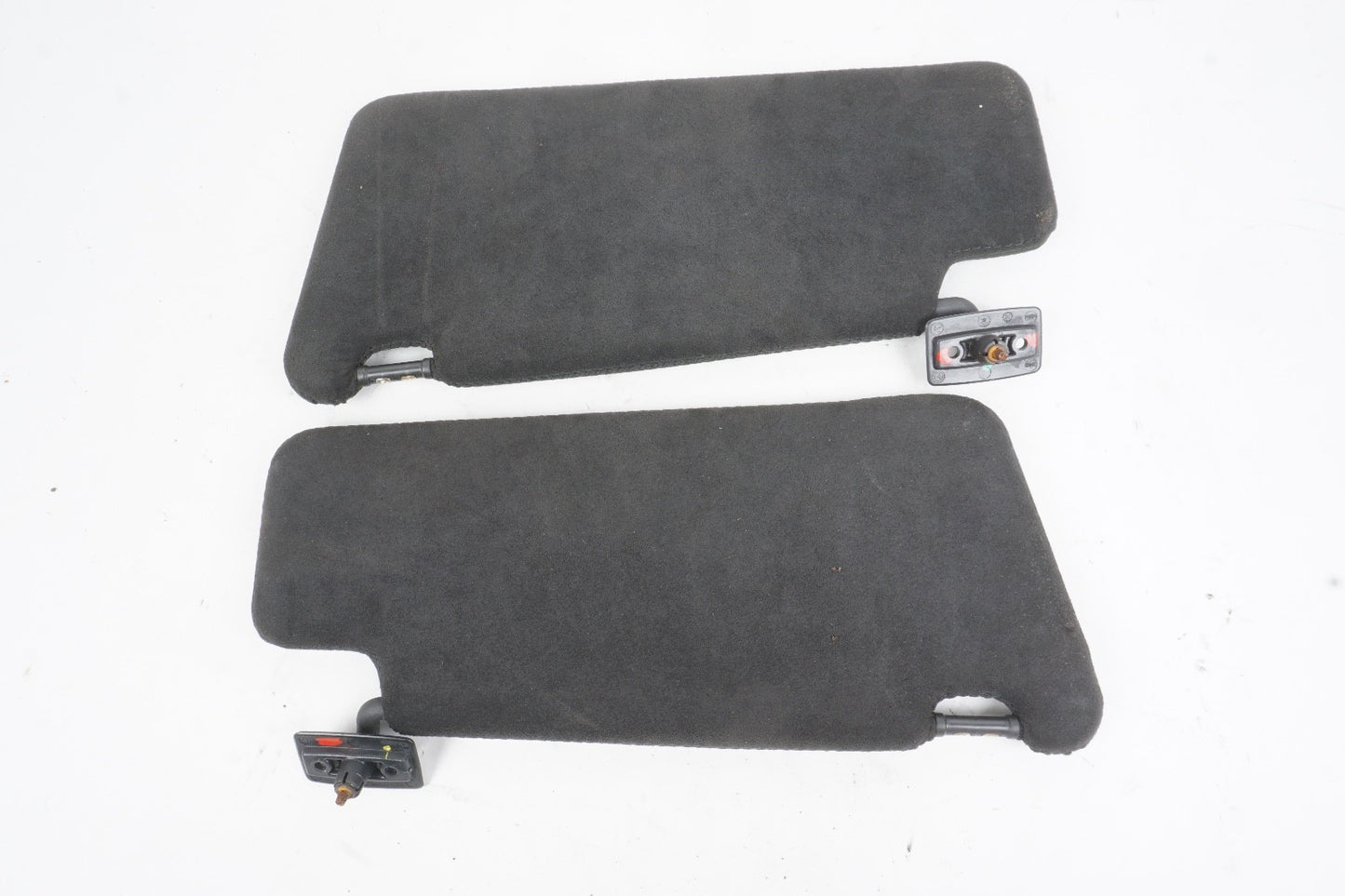 03-12 Mercedes R230 SL55 SL500 AMG Left Right Side Sun Visor Shade Black PAIR