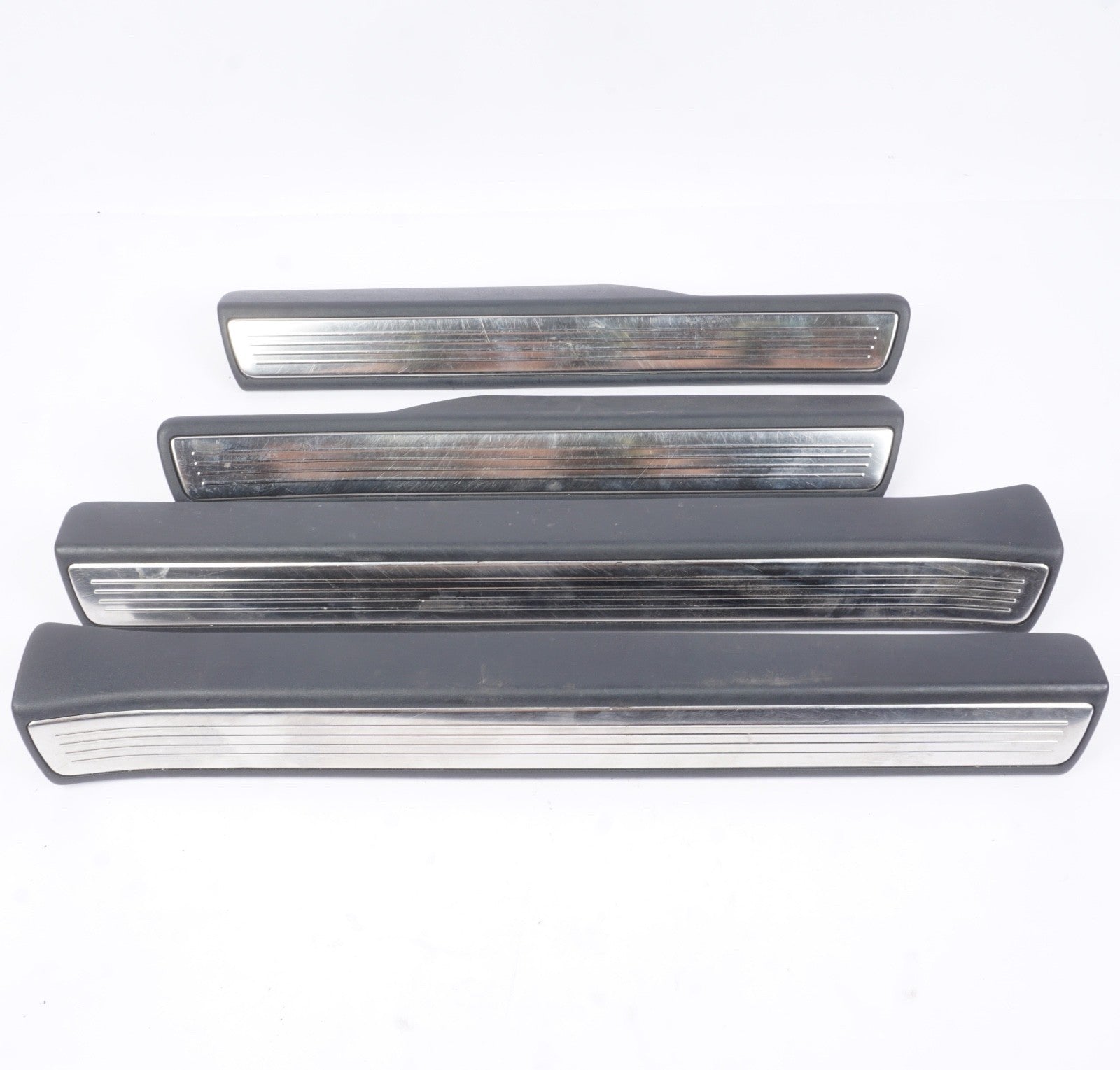 2014-2017 MERCEDES S550 W222 REAR FRONT DOOR SILL SCUFF TRIM PLATE COVER SET OEM