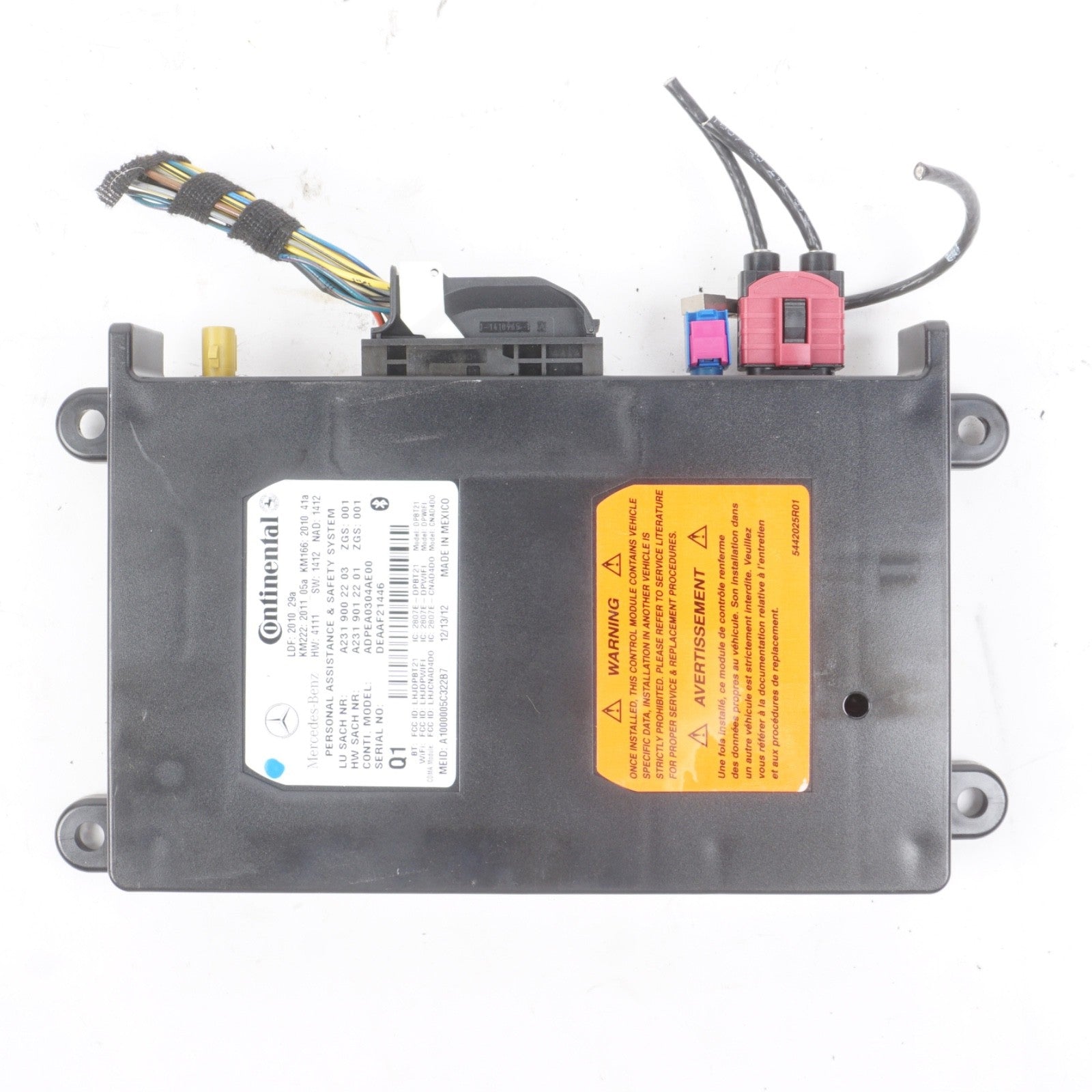 2013 - 2016 Mercedes E350 AID Communication Control Module Unit OEM