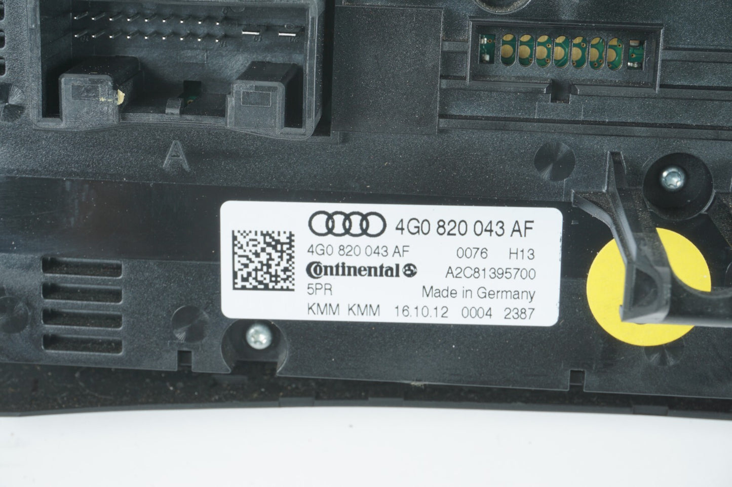 2012-2015 AUDI A7 AC HEATER CLIMATE TEMPERATURE CONTROL SWITCH OEM