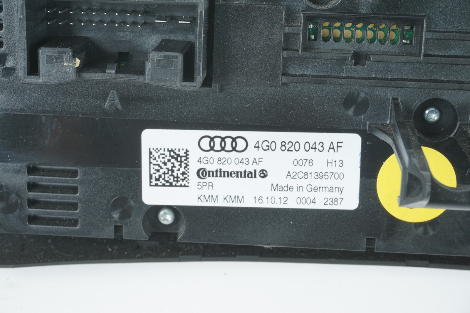 2012-2015 AUDI A7 AC HEATER CLIMATE TEMPERATURE CONTROL SWITCH OEM