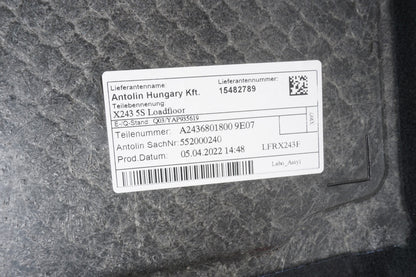 2022-2025 MERCEDES EQB300 X243 REAR TRUNK SPARE TIRE FLOOR COVER 2436801800 OEM