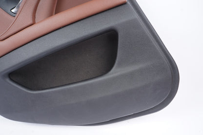 11-16 BMW 528i 535 550 Rear Left Driver Side Interior Door Card Panel Brown OEM