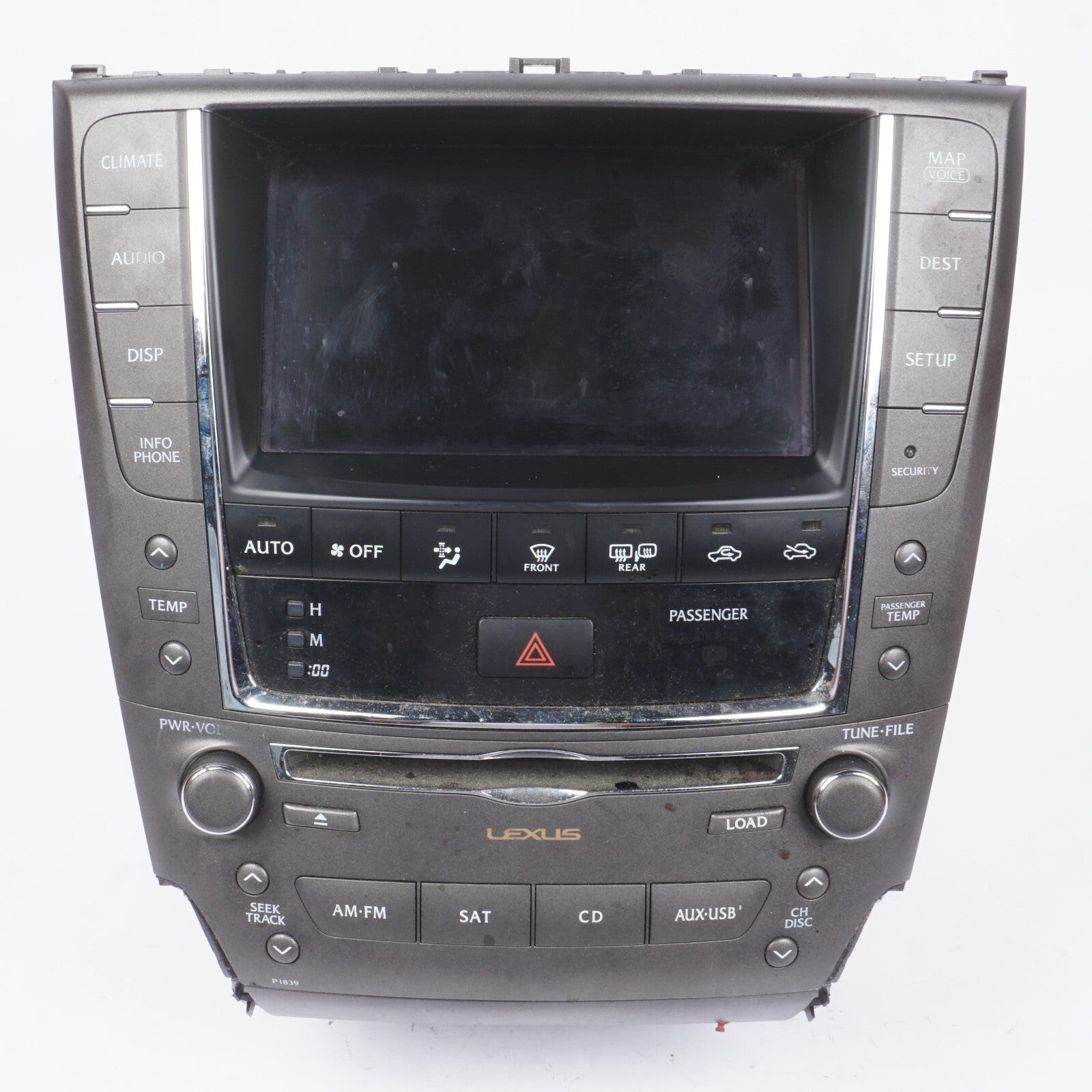 2010 - 2012 Lexus Is250c Is350c Convertible Radio Navigation Display Screen OEM