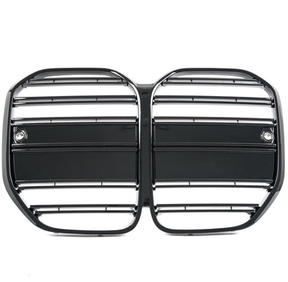For 21-2023 BMW 4 Series G22 G23 Front Grille Grill Replacement ABS Glossy Black
