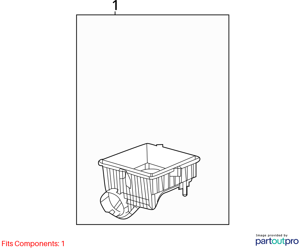2018 - 2019 Jeep Compass Air Cleaner Box Assembly OEM