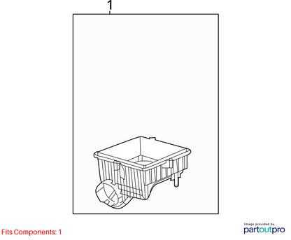 2018 - 2019 Jeep Compass Air Cleaner Box Assembly OEM