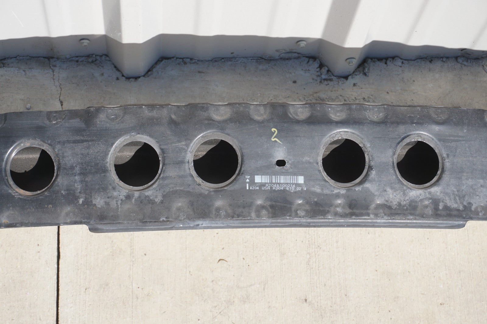 08-11 Mercedes-Benz C300 Rear Bumper Reinforcement Impact Bar Beam  OEM