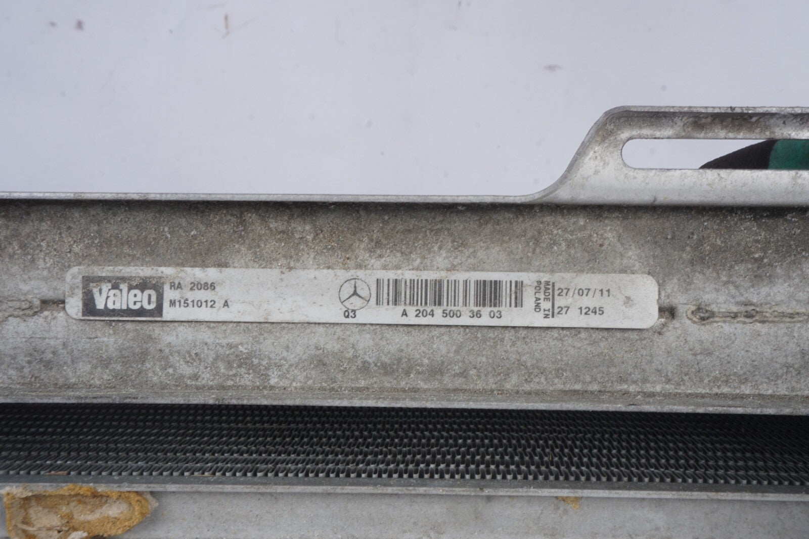 11 - 13 Mercedes W207 E550 E400 Engine Water Cooling A/C Condenser Radiator OEM