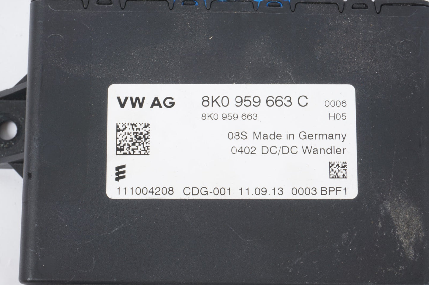 12-17 AUDI A8L A8 Voltage Stabilizer Regulator Module 8K0959663C  OEM