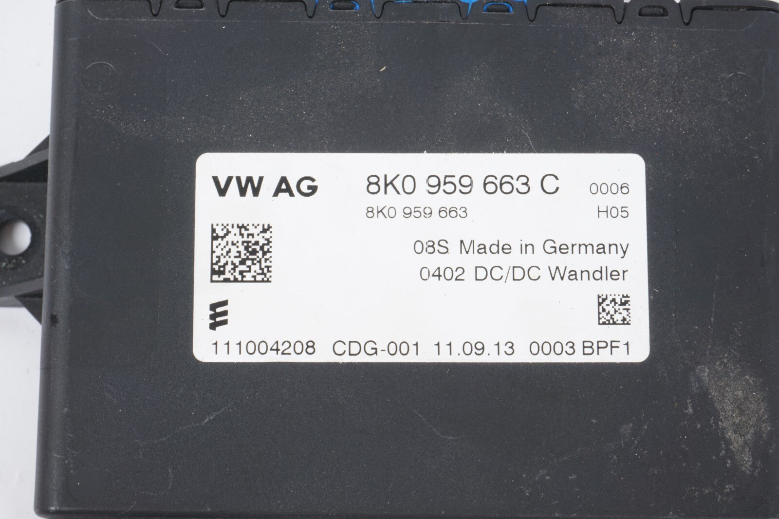 12-17 AUDI A8L A8 Voltage Stabilizer Regulator Module 8K0959663C  OEM