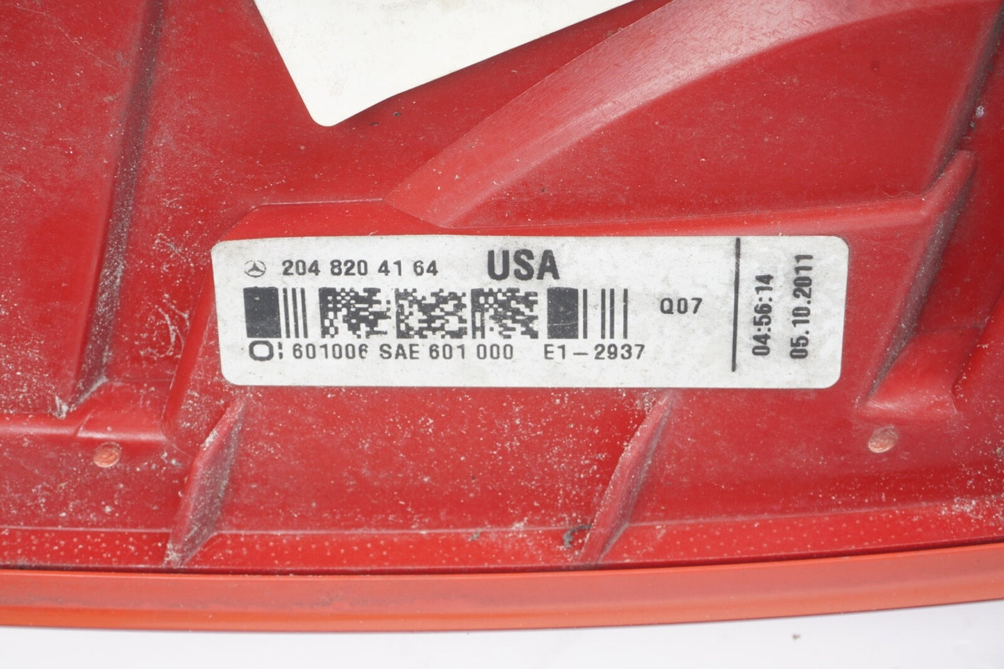 12-14 Mercedes W204 C250 C350 Tail Light Lamp LED Right Passenger Side OEM 55K