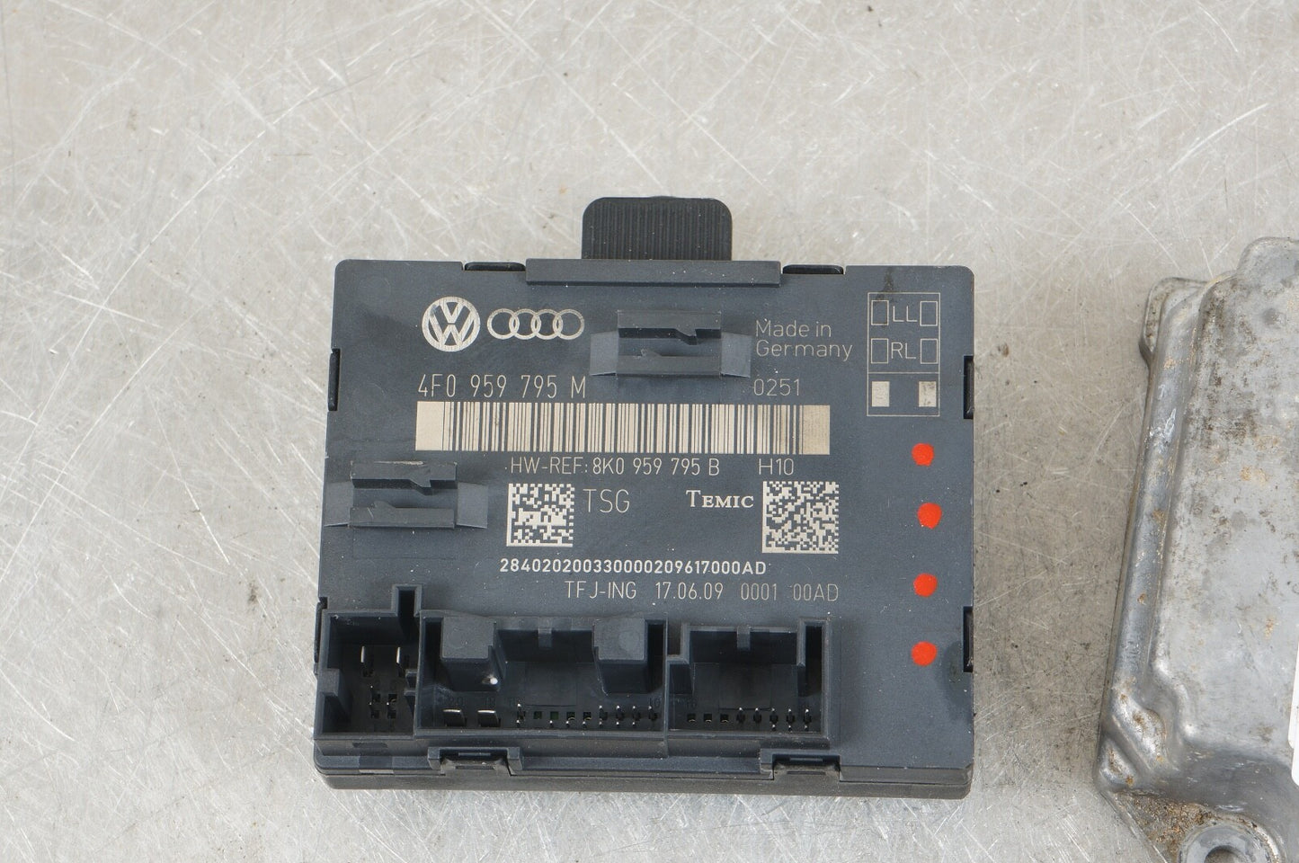 AUDI MODULE SET OF 4  4F0959795 4F0907274 4L0959655