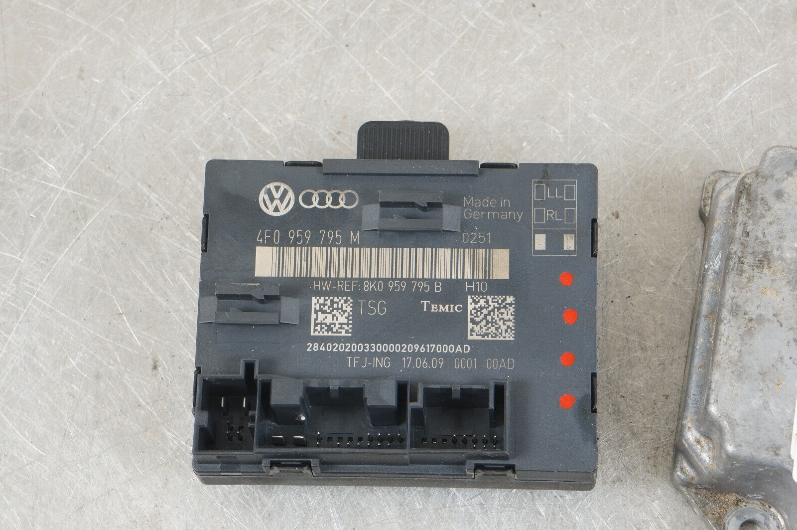AUDI MODULE SET OF 4  4F0959795 4F0907274 4L0959655