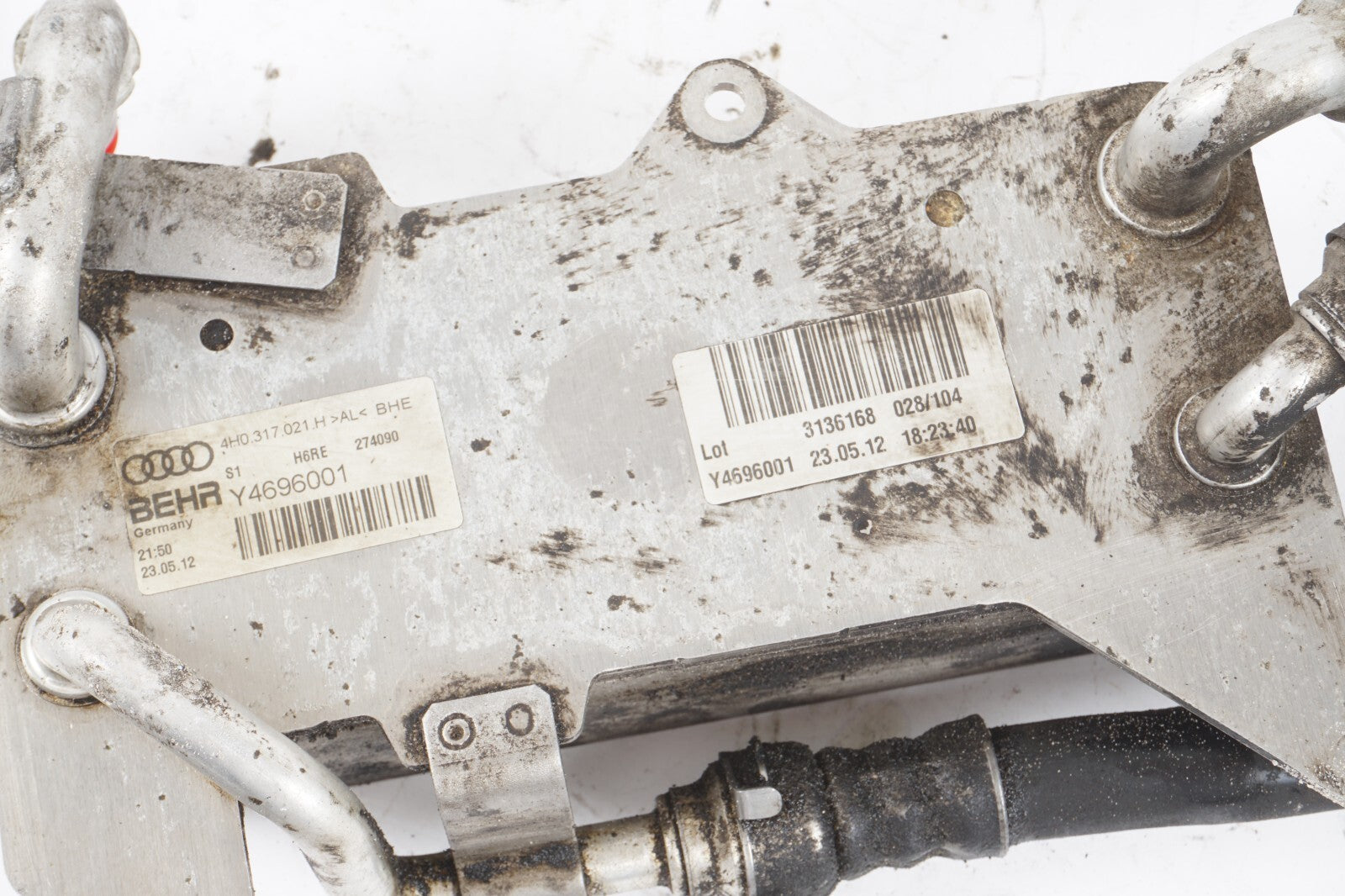 12-17 AUDI A8L A8 3.0L TRANSMISSION OIL COOLER 4H0317021H  OEM