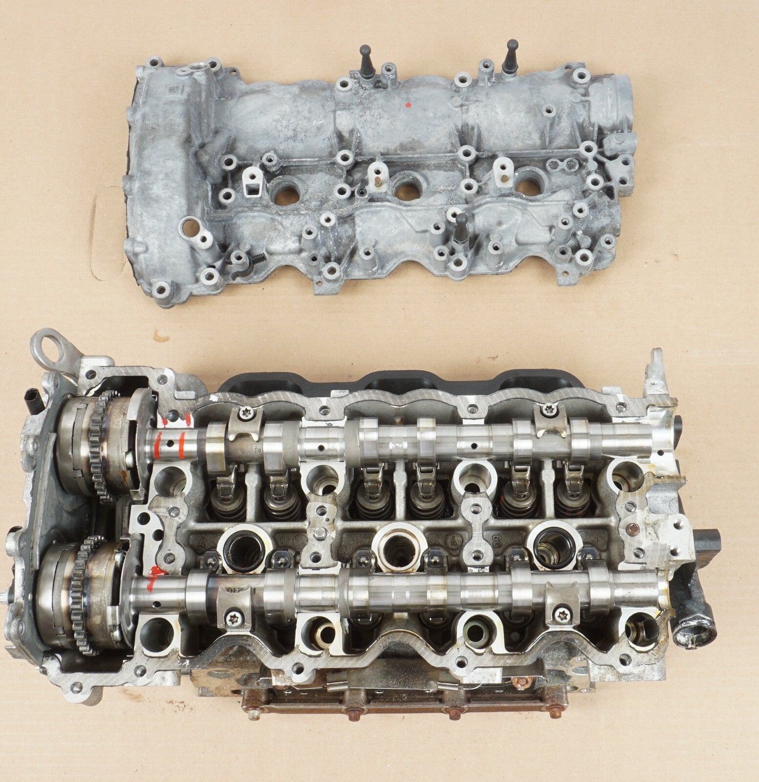 2018-2020 MERCEDES SL450 ENGINE CYLINDER HEAD & VALVE COVER LEFT DRIVER SIDE OEM