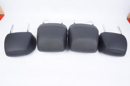 14-17 BMW 428i Left Right Front Rear Seat Black Leather Convertible Head Rest