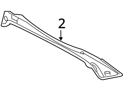 03-08 Mercedes Benz R230 SL500 Radiator Support - Tie Bar Reinforcement