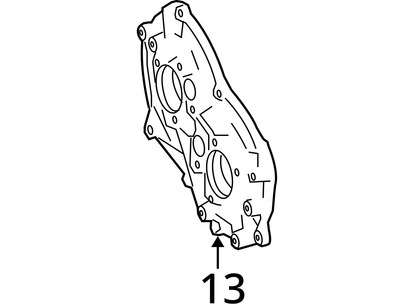 06-10 MERCEDES W251 W211 X164 W164 RIGHT ENGINE TIMING CHAIN COVER 2720150101 
