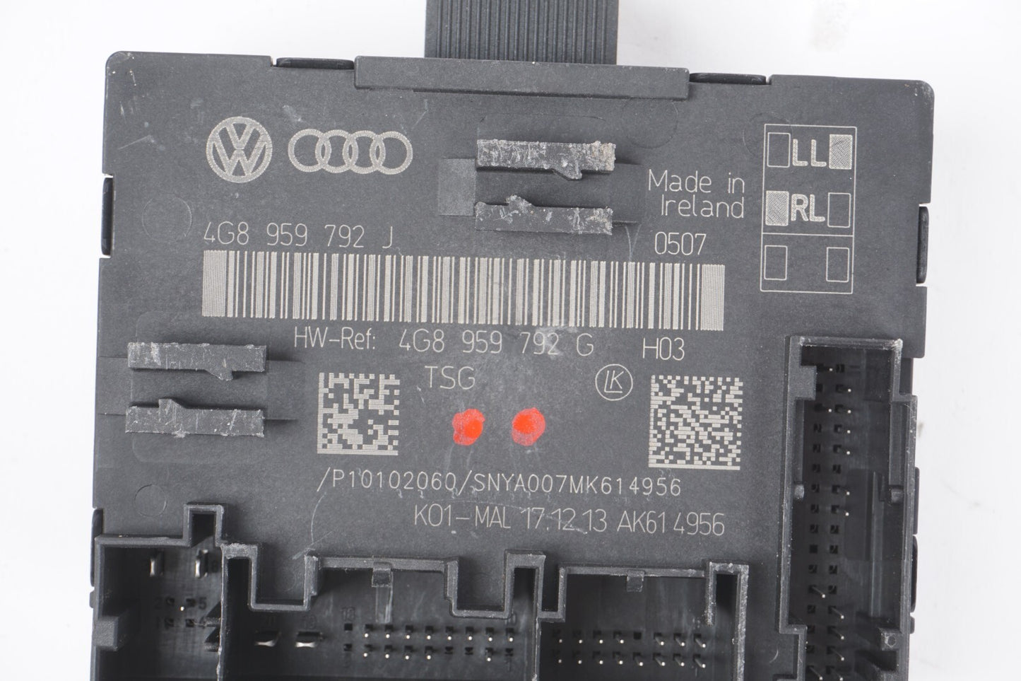2012 - 2018 AUDI A7 FRONT RIGHT PASSENGER SIDE DOOR CONTROL MODULE UNIT  OEM