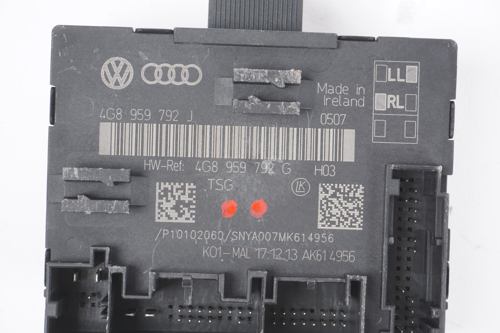 2012 - 2018 AUDI A7 FRONT RIGHT PASSENGER SIDE DOOR CONTROL MODULE UNIT  OEM