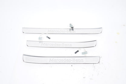 14-20 Mercedes S550 W222 Illuminated Door Step Sill Panel Set of 3 OEM