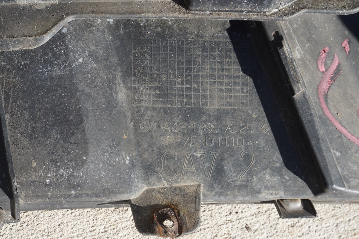 2009 2010 2011 Mercedes W164 ML350 ML450 Base Front Bumper Cover Assembly OEM