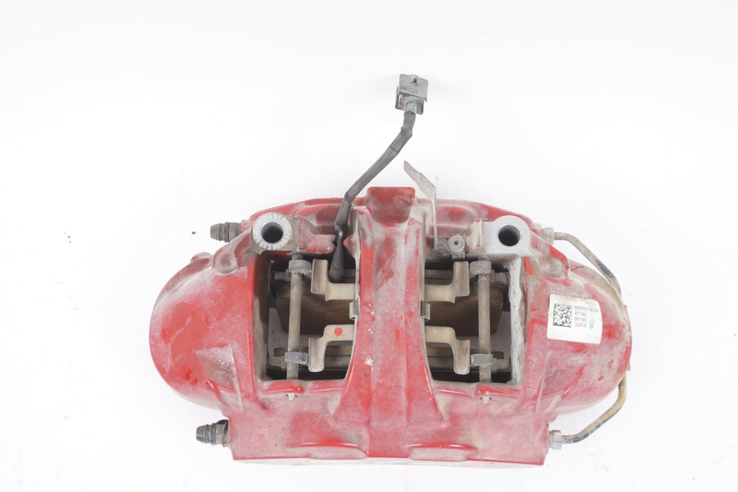 2017-2019 ALFA ROMEO GIULIA 2.0L RWD FRONT LEFT SIDE ABS BRAKE CALIPER RED OEM