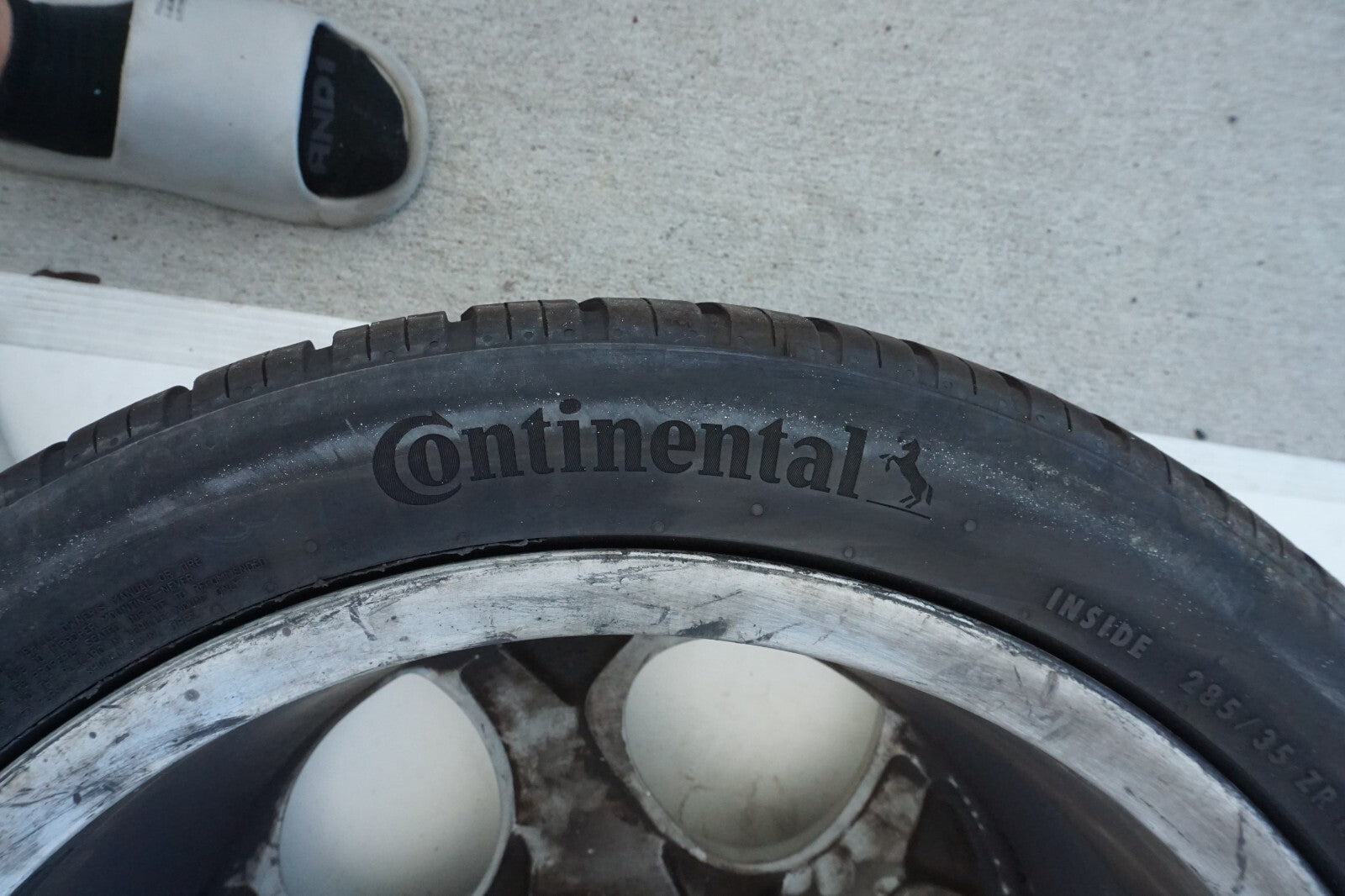 03 - 12 Mercedes R230 SL500 ALLOY WHEEL RIM 8.5Jx18 *TWO WHEEL ARE CRACKED* OEM