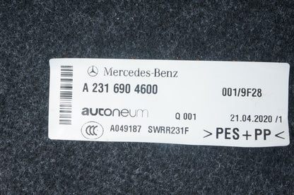 17 - 20 Mercedes-Benz R231 SL450 SL550 Boot FairingCover Liner right A2316904600