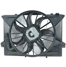 03 - 12 Mercedes R230 SL500 SL550 Engine Cooling Radiator Fan Motor Shroud Assy