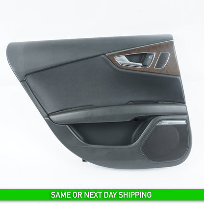 2012 - 2018 AUDI A7 REAR LEFT DRIVER SIDE DOOR PANEL TRIM OEM