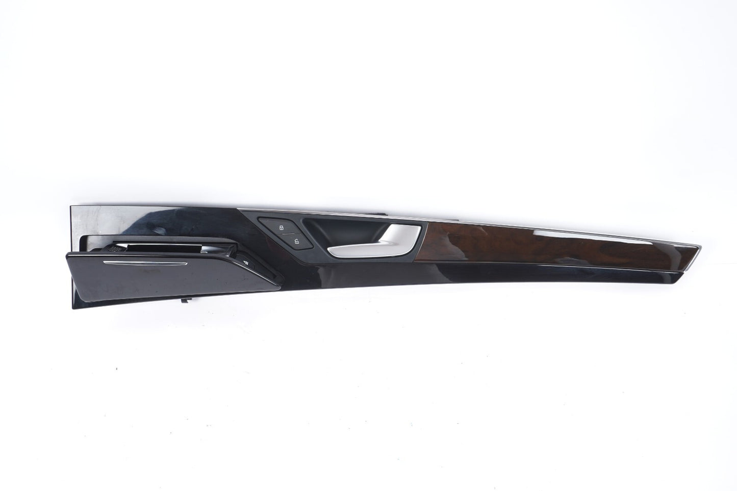 12-17 AUDI A8L REAR RIGHT SIDE INTERIOR DOOR TRIM MOLDING W/ HANDLE  OEM
