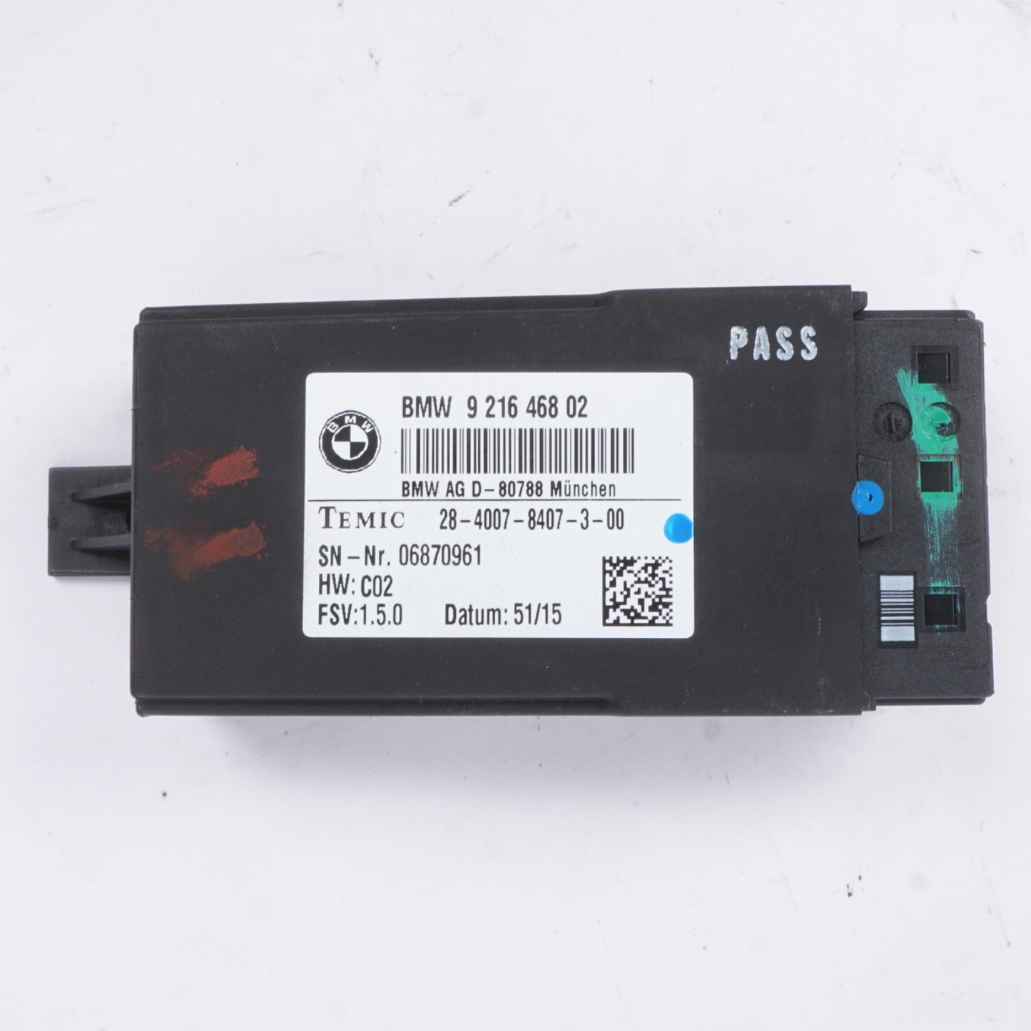 2011-2017 BMW X3 F25 X4 F26 328i Rear Seat Computer Control Module 9216468 OEM