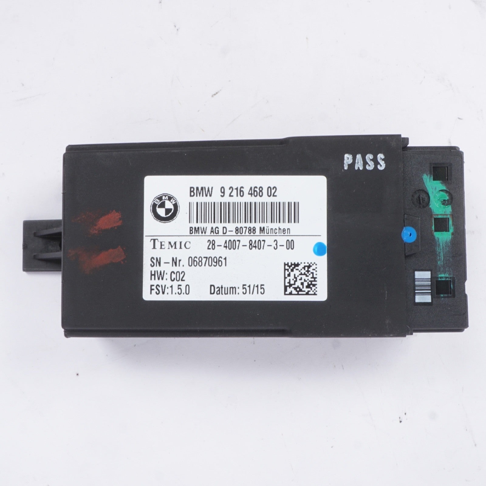 2011-2017 BMW X3 F25 X4 F26 328i Rear Seat Computer Control Module 9216468 OEM