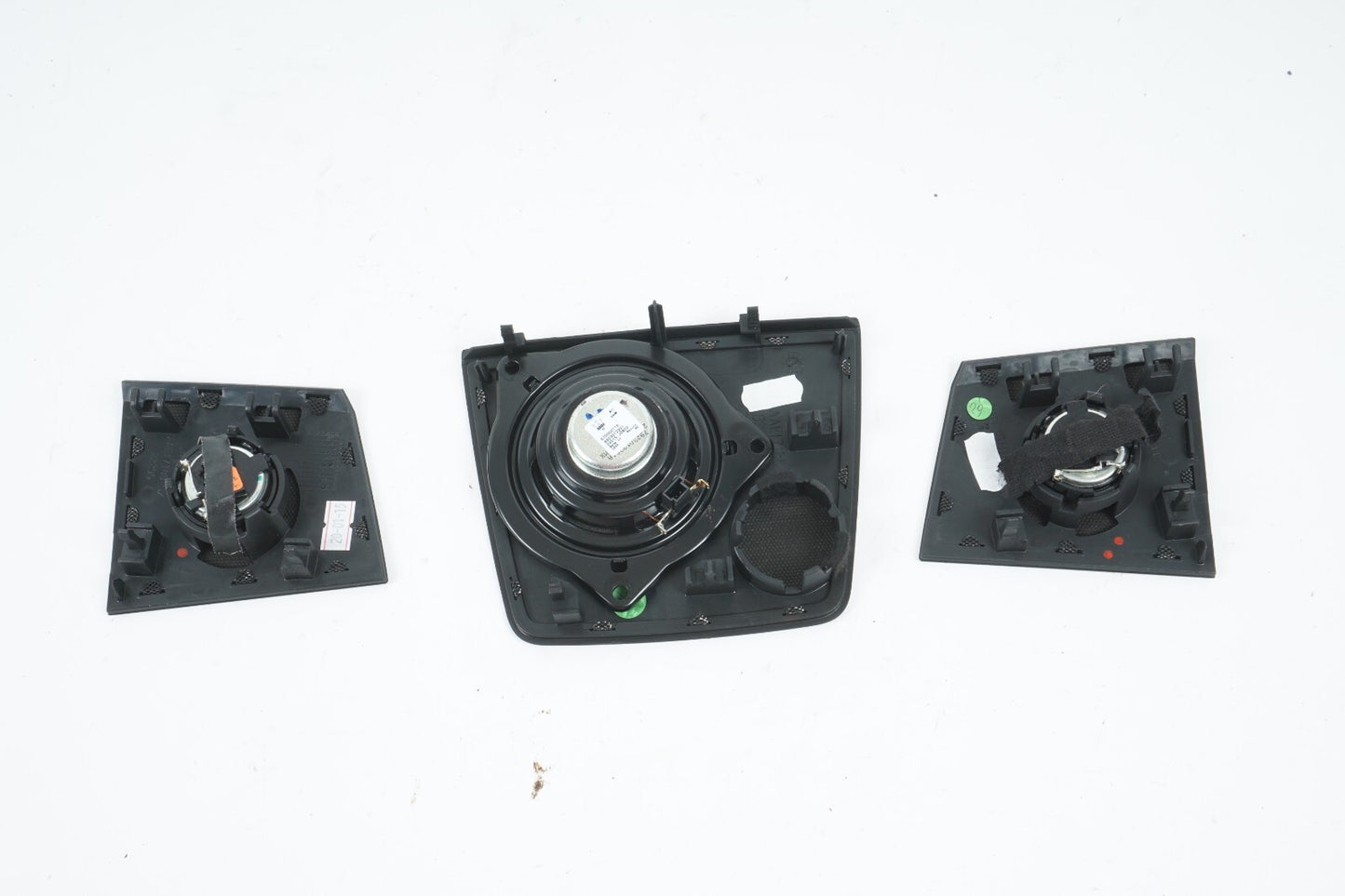 2014 - 2017 MASERATI QUATTROPORTE DASH SPEAKER TWEETER W/ COVER SET OF 3 OEM