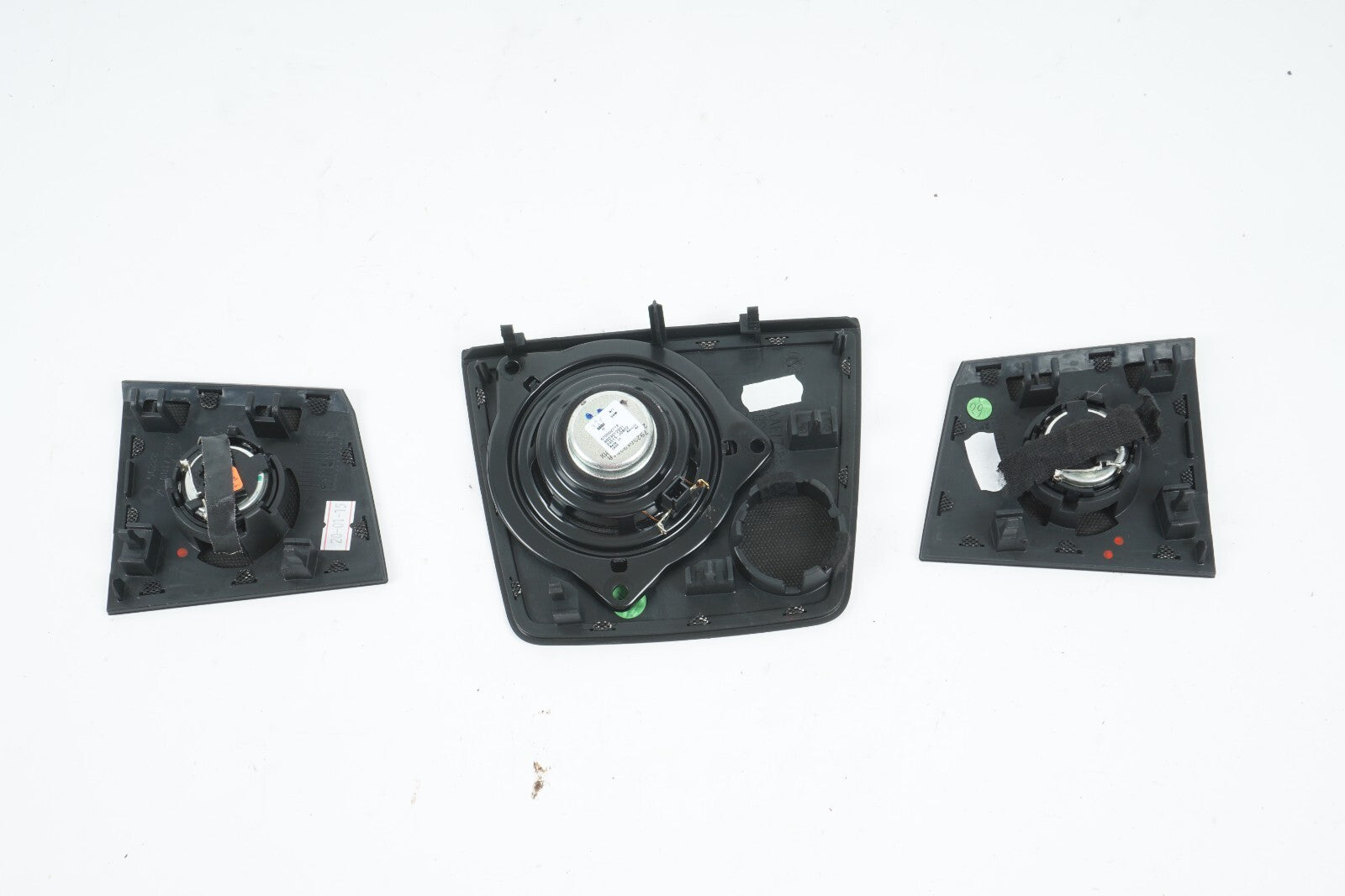2014 - 2017 MASERATI QUATTROPORTE DASH SPEAKER TWEETER W/ COVER SET OF 3 OEM