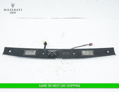 14 - 20 MASERATI QUATTROPORTE TRUNK LID MOLDING LICENSE LIGHT W/ CAMERA OEM