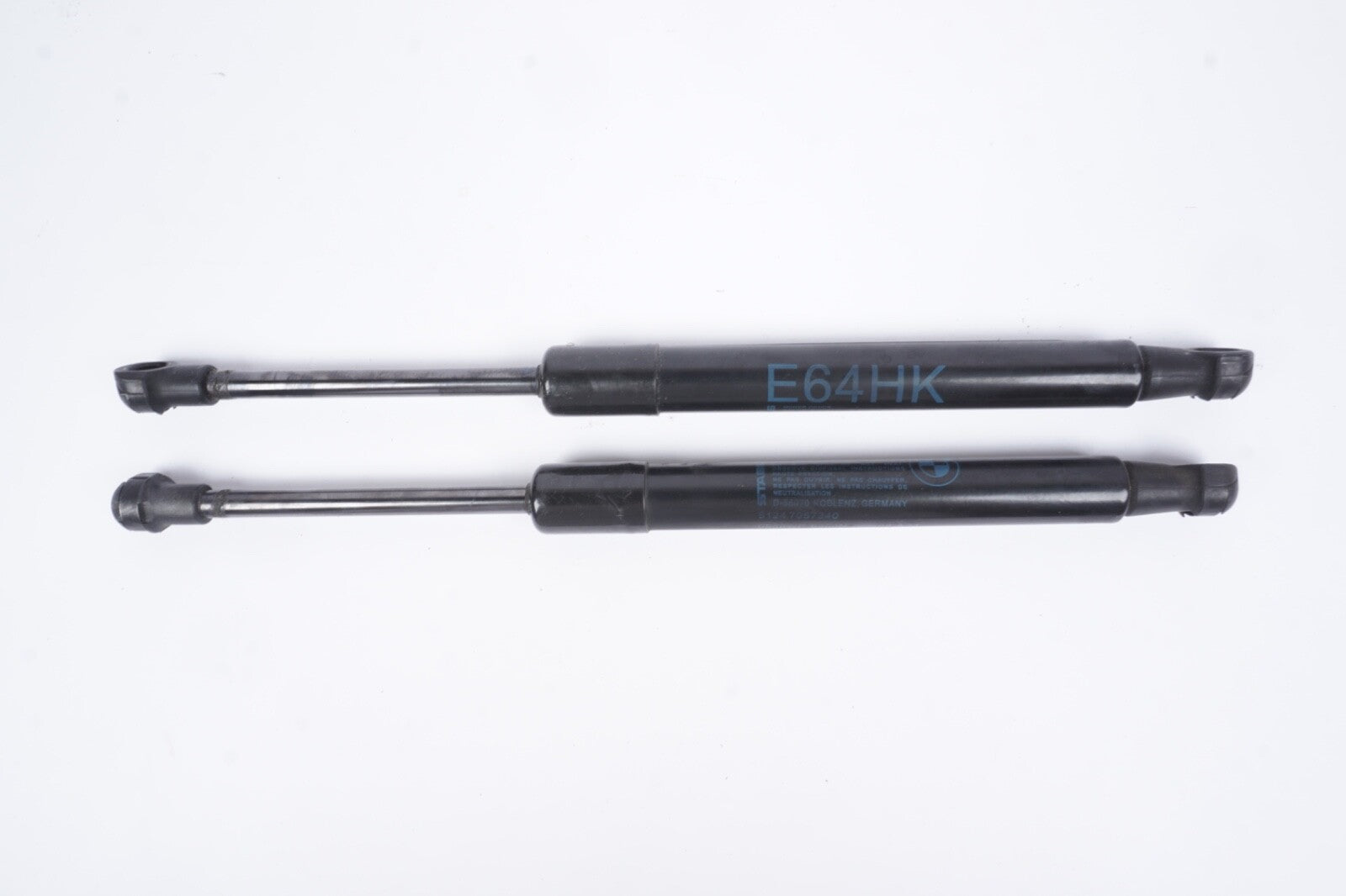04-10 BMW 650i E64 Convertible Trunk Boot Support Lid Gas Lift Strut Set OEM