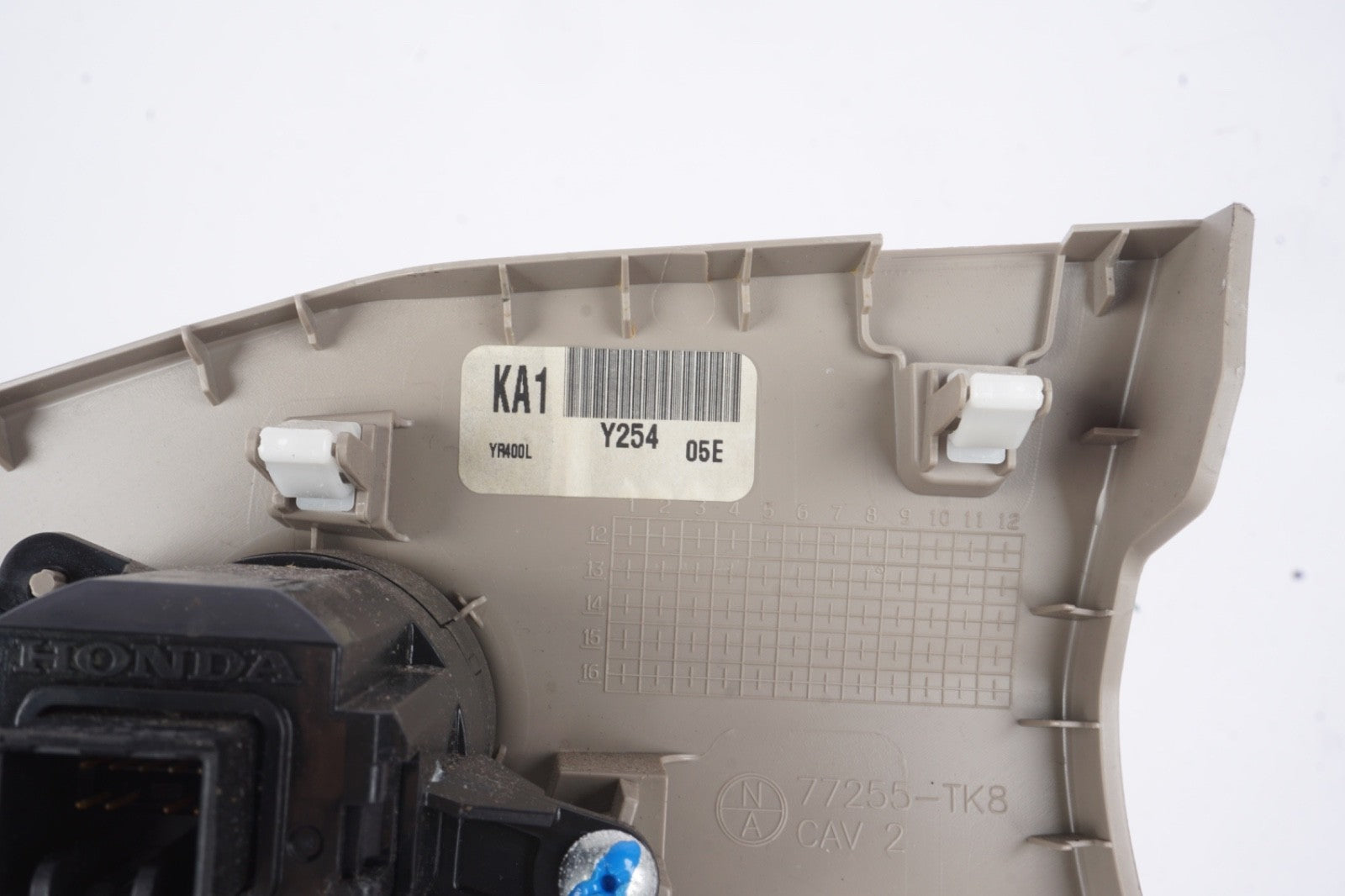 14-17 Honda Odyssey Engine Ignition Power Push Button Switch w/ Trim OEM BEIGE