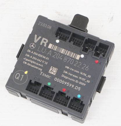 2008 - 2014 MERCEDES-BENZ C300 W204 FRONT RIGHT PASS DOOR CONTROL MODULE OEM
