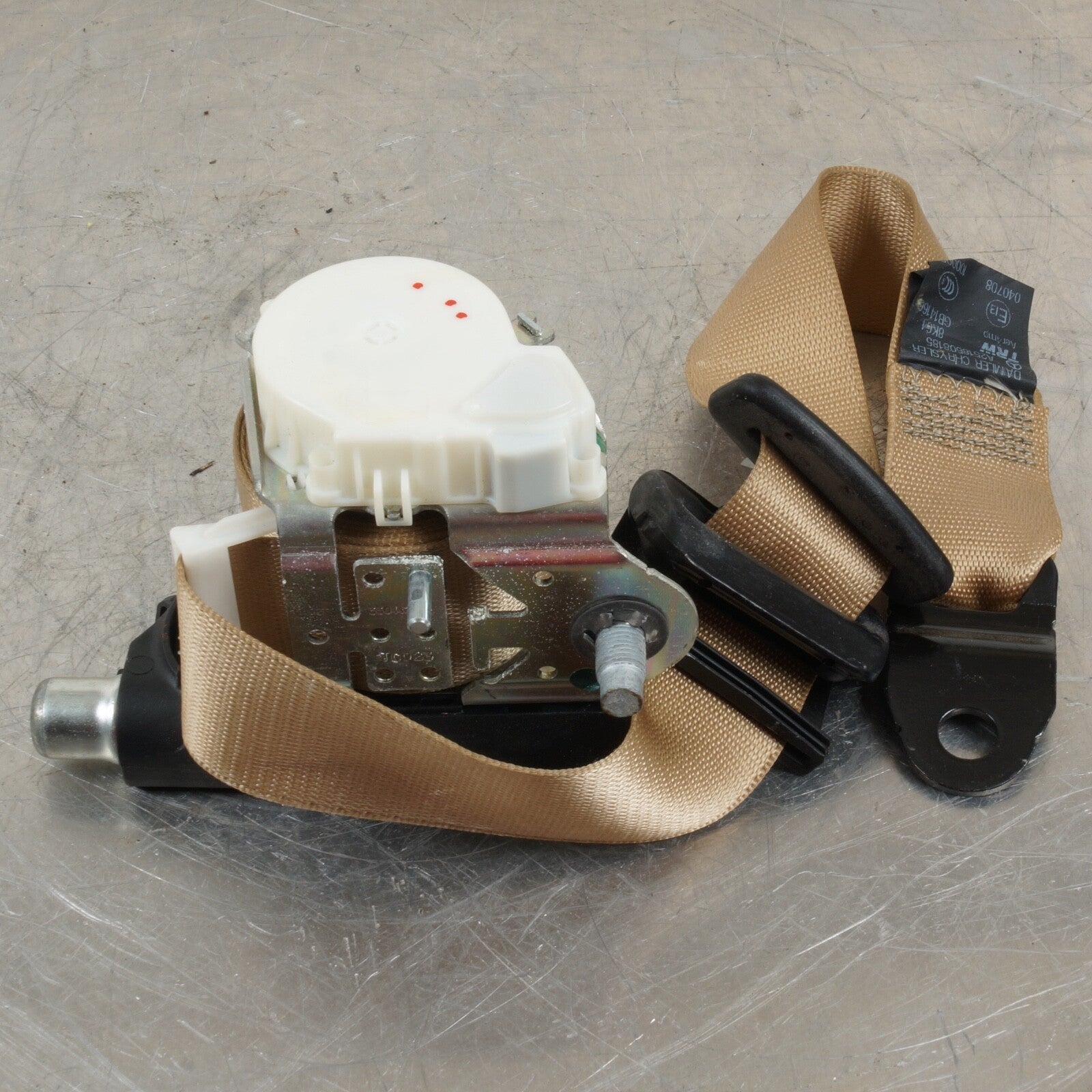 06-13 Mercedes W251 R350 R500 Seat Belt Retractor 3RD Row Left Side Beige OEM