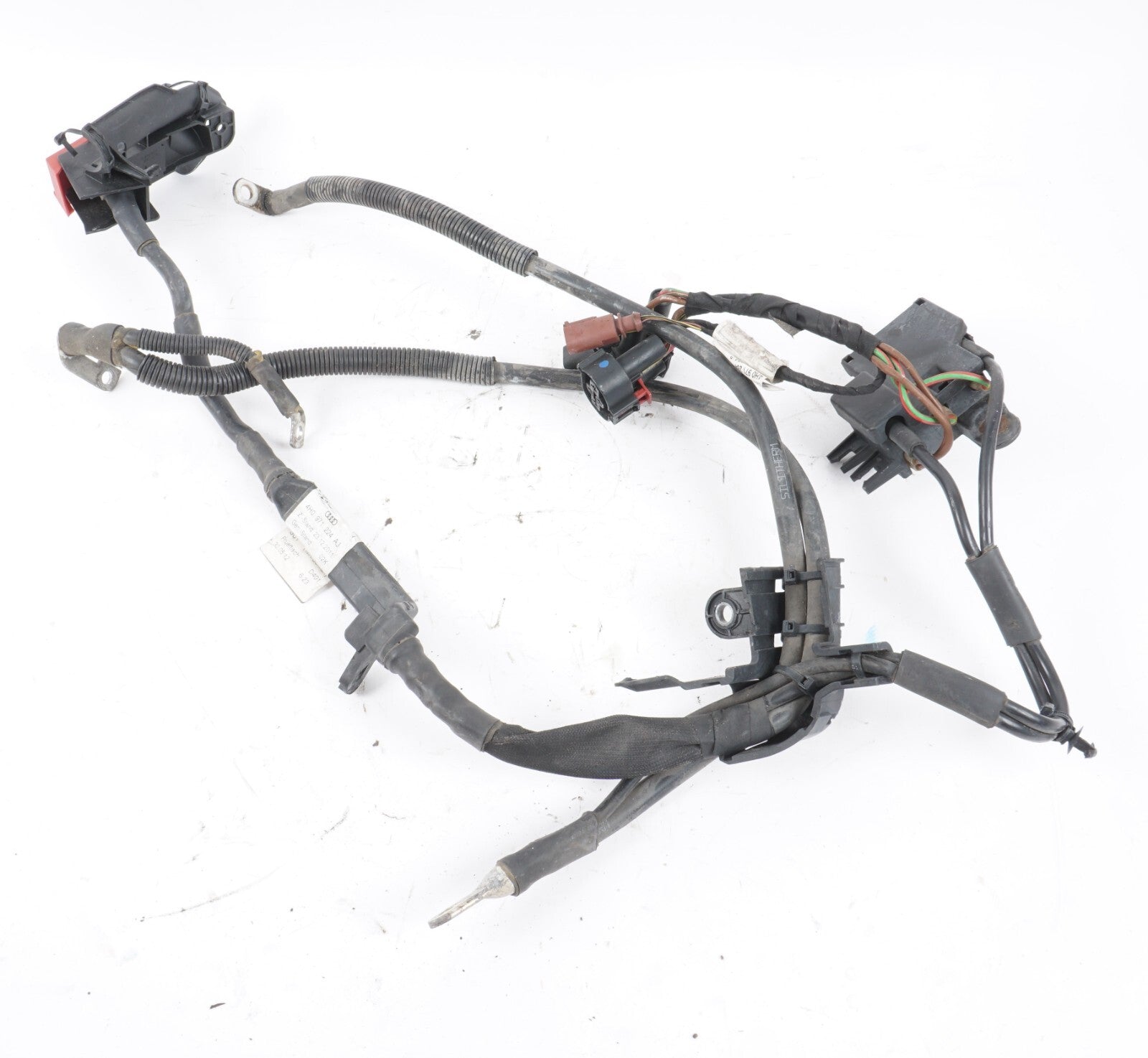 12-17 AUDI A8L A8 3.0L POSITIVE BATTERY CABLE WIRE HARNESS 4H0971224AJ OEM