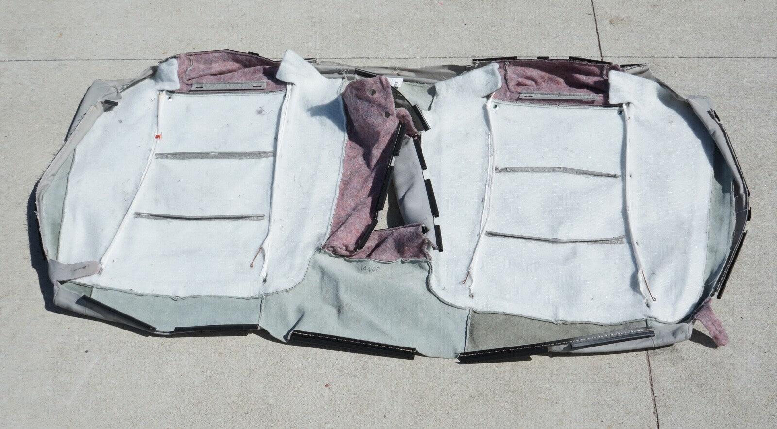 10-13 Mercedes W221 S400 S550 Seat Cushion Rear Top Upper GRAY 2219208516 OEM