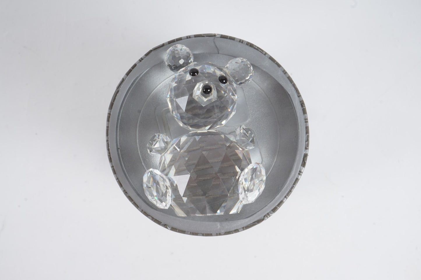 Retired Swarovski Silver Crystal Large Bear A 7637 NR 075 000 with Original Box