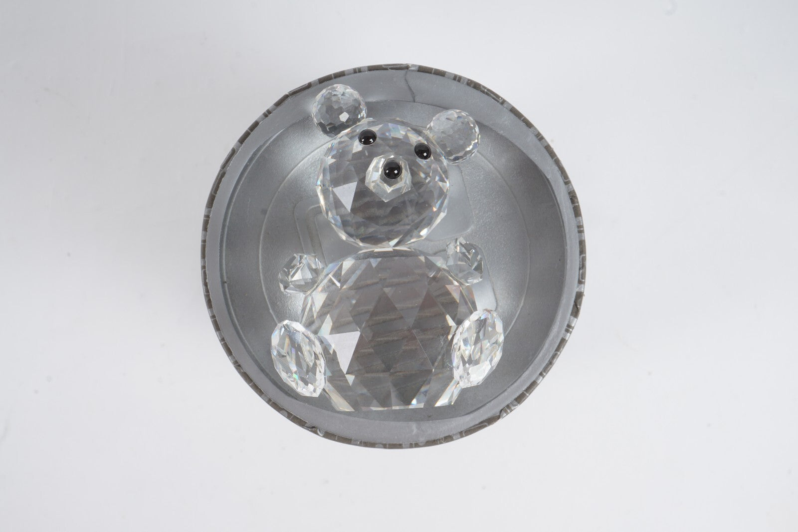 Retired Swarovski Silver Crystal Large Bear A 7637 NR 075 000 with Original Box