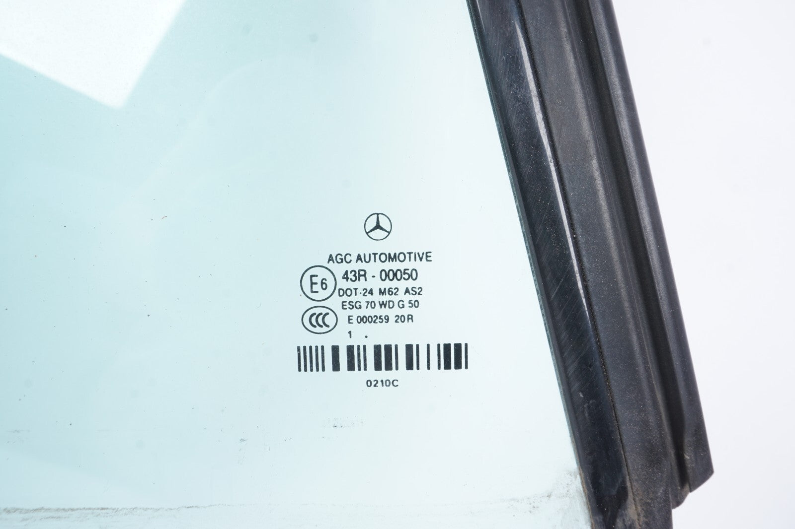 10-17 Mercedes W207 E350 Coupe Rear Left Vent Quarter Window Glass OEM