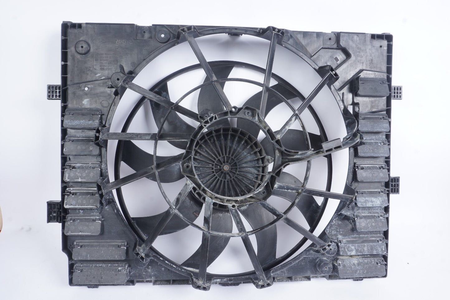 11-18 Porsche Cayenne 958 Engine Cooling Fan Motor & Shroud OEM