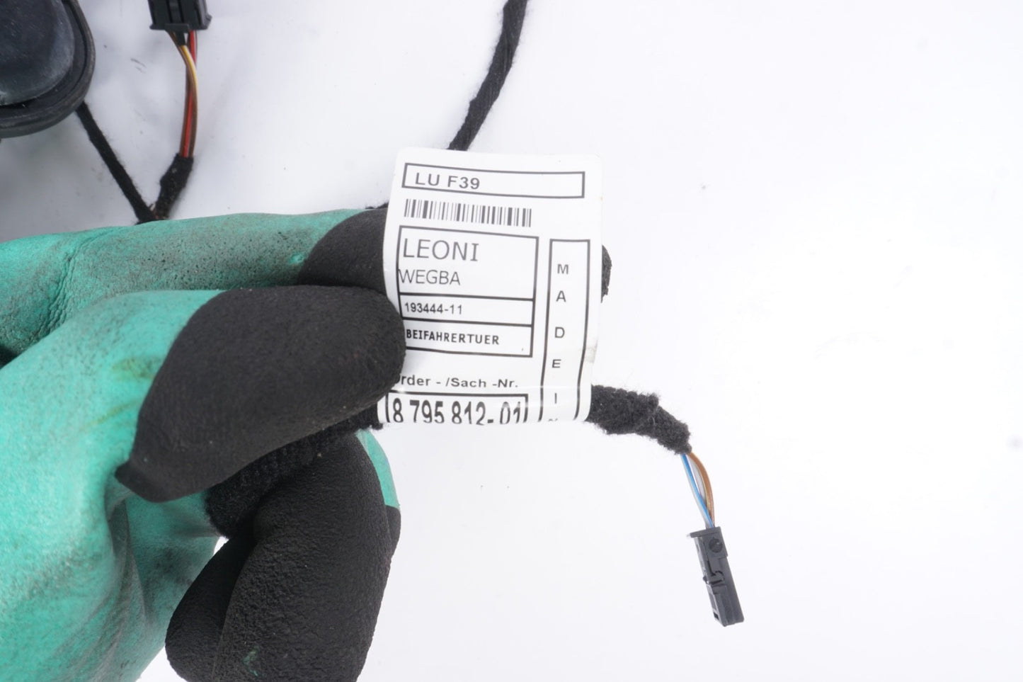 2018 - 2019 BMW X2 F39 FRONT RIGHT PASSENGER SIDE DOOR WIRE WIRING HARNESS OEM