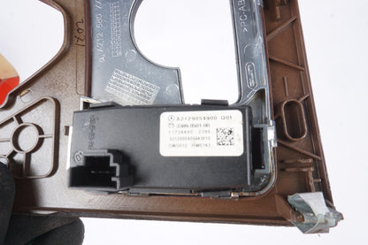 2010-2013 MERCEDES E-CLASS E350 W212 CONSOLE MULTI SWITCH BEZEL TRIM COVER OEM